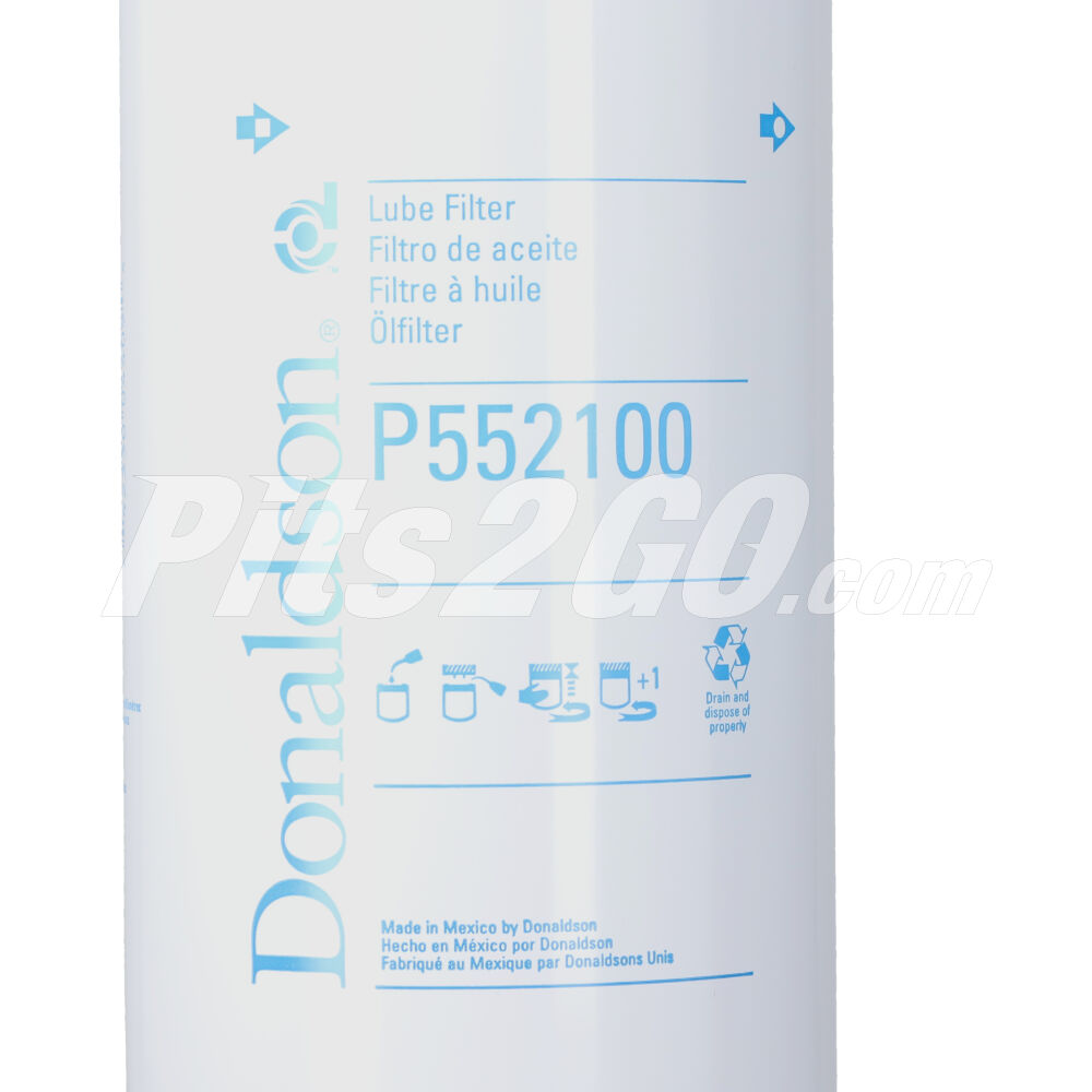Filtro de aceite para Tractocamión, Marca Donaldson, compatible con Genérico image number 2