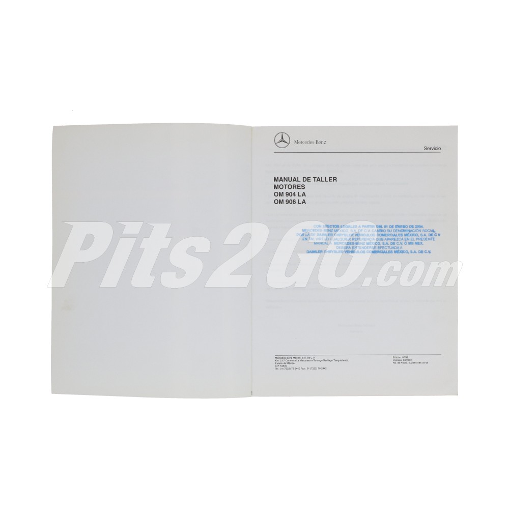 Manual de taller motor 904 y 906 para Tractocamión, Marca Freightliner, compatible con Genérico image number 2