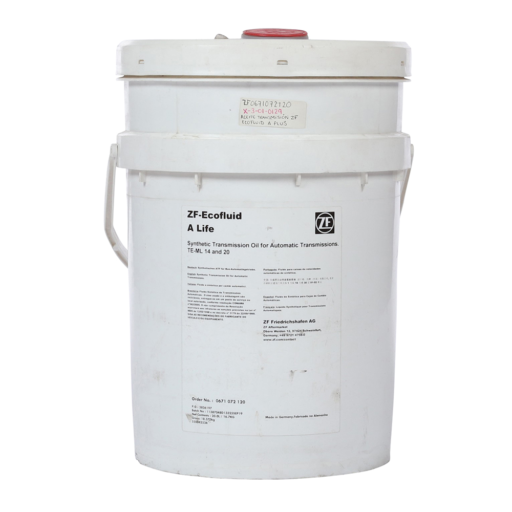 Aceite para transmisión sintetico ZF-Ecofluid TE-ML 14 and 20, cubeta 19 litros